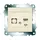 Розетка телефонная 1-м Cosmo RJ11 + гнездо механизм крем. ABB 619-010300-221