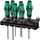 Набор отверток 335/350/355/6 Kraftform Plus Lasertip 6 предметов (PH 1х80/2х100; PZ 1х80/2х100; SL 0.8х4.0х100/1.0х5.5х125) Wera WE-105622