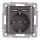Розетка 1-м СП Accent 6-410-09 16А IP20 250В P+E Schuko + 2хUSB защ. шторки титан Intro Б0063711