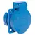 Розетка панельная 112 скрытая 2P+PЕ 16А 220В IP44 с защ. крышкой  EKF ps-112-16-220, изображение 2