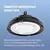 Светильник светодиодный UFO HIgh Bay 150Вт 6500К 174-265В для высоких пролетов КОСМОС KHB120d150W6500K, изображение 3
