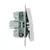 Переключатель проходной 1-кл. СП Rain IP20 механизм бел. LEZARD 703-0288-105, изображение 4