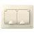 Розетка 2-м СП Blanca 16А IP44 250В с заземл. защ. шторки с крышкой молоч. SE BLNRS441122, изображение 2