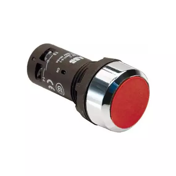 Кнопка CP1-30R-11 без фикс. 1HO+1H3 красн. ABB 1SFA619100R3071