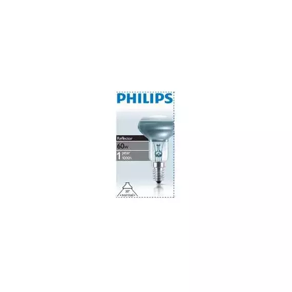 Лампа накаливания Refl 60Вт E14 230В NR50 30D 1CT/30 Philips 923348744206