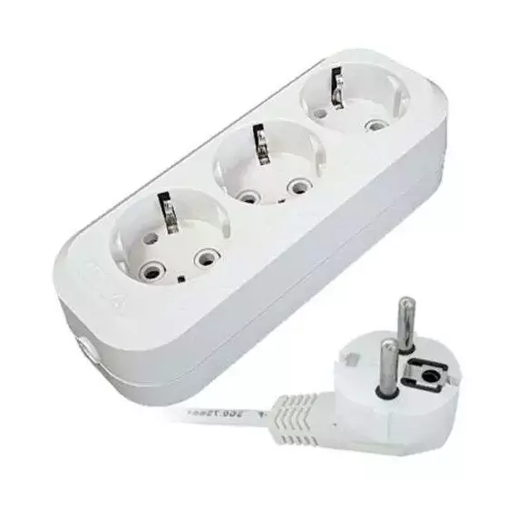 Удлинитель 3х5м с заземл. 13А IP20 Е-303 АБС-пл. ПВС 3х1 UNIVersal 9631978