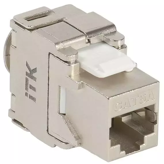 Модуль Keystone Jack кат. 6A FTP IDC Dual верт. заделка ITK CS1-1C6AF-D2, изображение 2