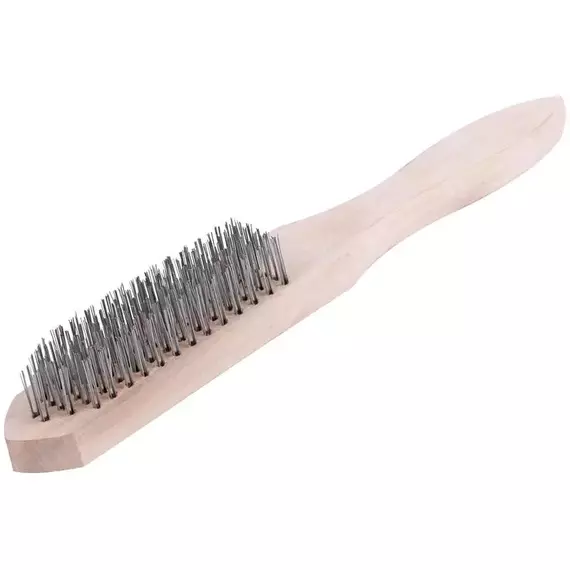 Корщетка с деревянной ручкой 6-ти рядная FIT 38406, изображение 2