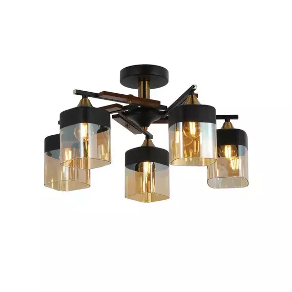 Люстра Glitz 60Вт E27х5 IP20 Freya FR5154PL-05B