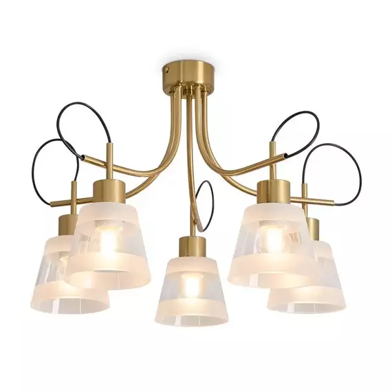 Светильник Caramel 5х60Вт E27 IP20 подвесной Freya FR5522PL-05BS