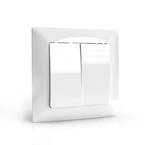 Выключатель 2-кл. СП AVA 10А IP20 в сборе бел. TOKOV LIGHT TKL-AV-V2F-C01, изображение 3