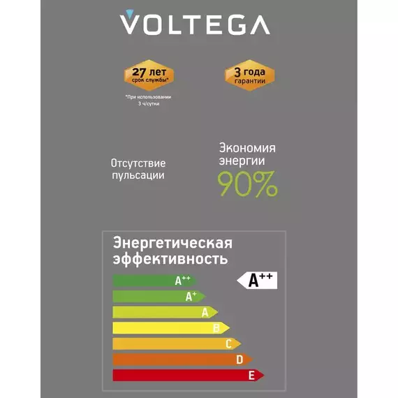 Лампа светодиодная Loft Led DP82293 4Вт 1800К E27 DIM Voltega 8566, изображение 4