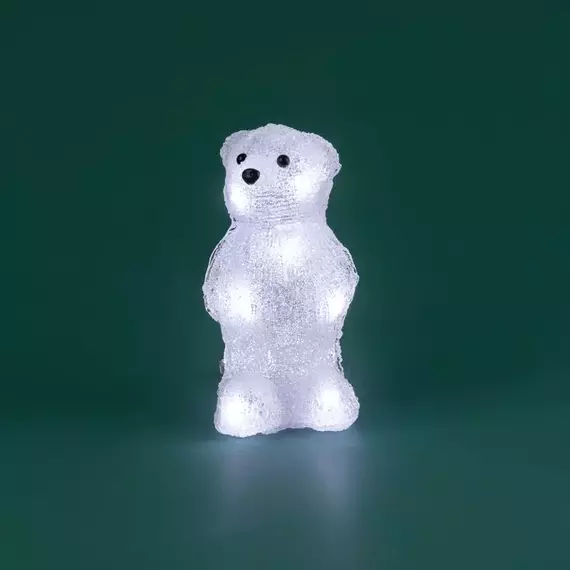 Фигура светодиодная акриловая "Медвежонок" 12х22х13см 10LED бел. 0.5Вт 4.5В IP20 элементы питания 3хAAA (не в компл.) Neon-Night 513-311, изображение 9