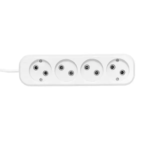 Удлинитель 4х5м без заземл. 10А IP20 Эксперт 2.2кВт ПВС 2х0.75 PROxima EKF UBA10-275-4-05, изображение 2