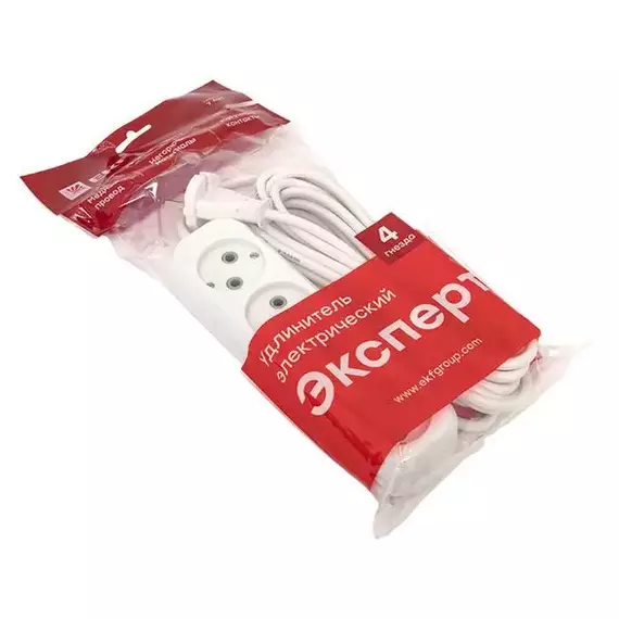Удлинитель 4х5м без заземл. 10А IP20 Эксперт 2.2кВт ПВС 2х0.75 PROxima EKF UBA10-275-4-05, изображение 6