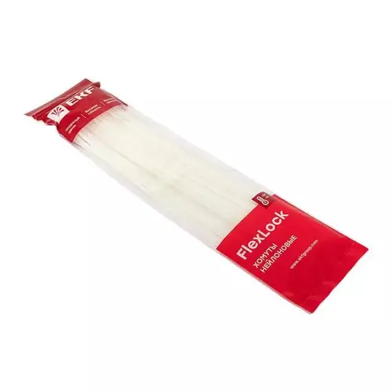 Хомут P6.6 4.8х400 FlexLock стандартный бел. (уп.100шт) PROxima EKF plc-fl-ctsw-4.8x400, изображение 3