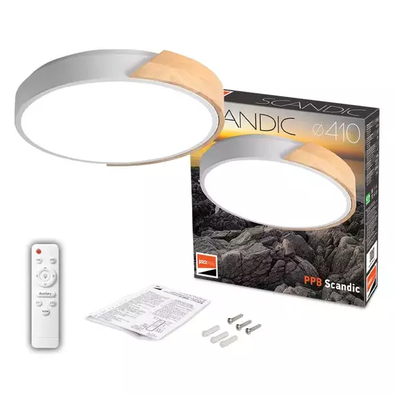 Светильник светодиодный декоративный PPB Scandic-R DIM 72Вт 3000-6500К IP20 настенно-потолочный бытовой диммир. WH/W JazzWay 5036970, изображение 8