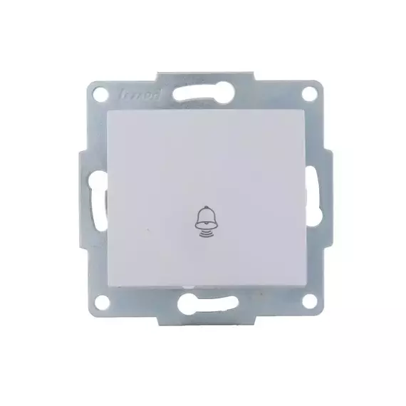 Механизм кнопки звонка 1-кл. 1п СП Karina 10А IP20 бел. LEZARD 707-0288-103