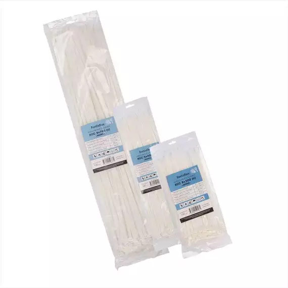 Хомут кабельный КСС "NORD" 3х200 бел. (уп.100шт) Fortisflex 79728, изображение 5