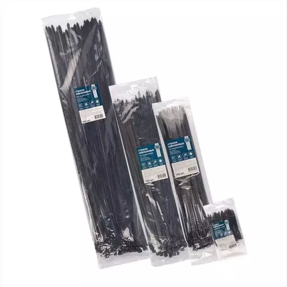 Хомут нейлоновый НСС "EasyFix" 9х760 черн. (уп.100шт) Fortisflex 84822, изображение 3