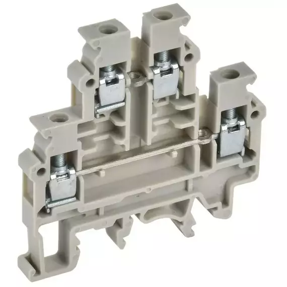 Колодка клеммная CTS-ML ARMAFIX 2 ур. 4кв.мм сер. IEK YCT13-00-2-K03-004