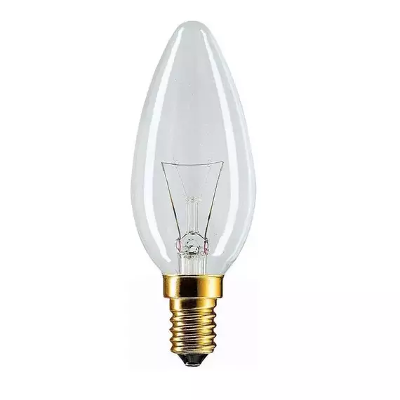 Лампа накаливания Stan 60Вт E14 230В B35 CL 1CT/10X10 Philips 926000003017