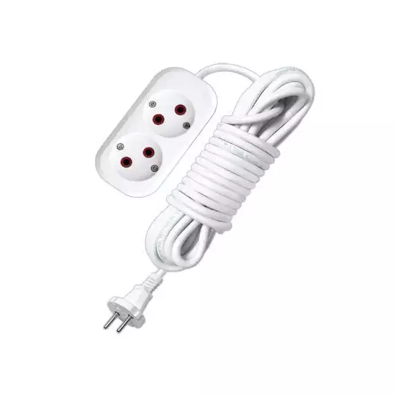 Удлинитель 2х2м без заземл. 6А IP20 У6-011М ПВС 2х0.75 UNIVersal 011М-02
