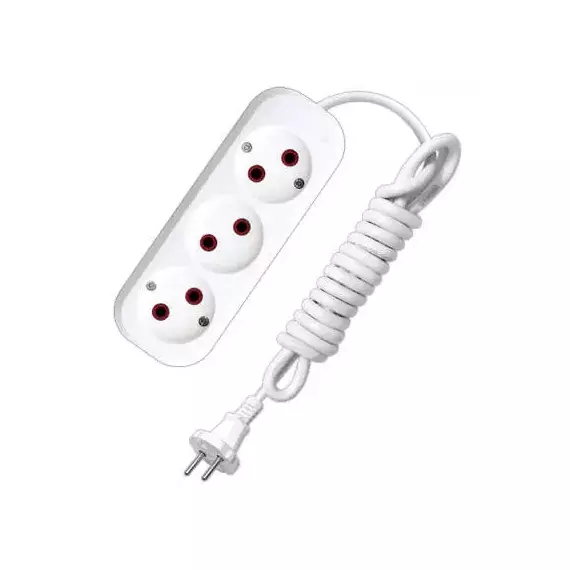 Удлинитель 3х3м без заземл. 6А IP20 У6-639М ПВС 2х0.75 UNIVersal 639М-03