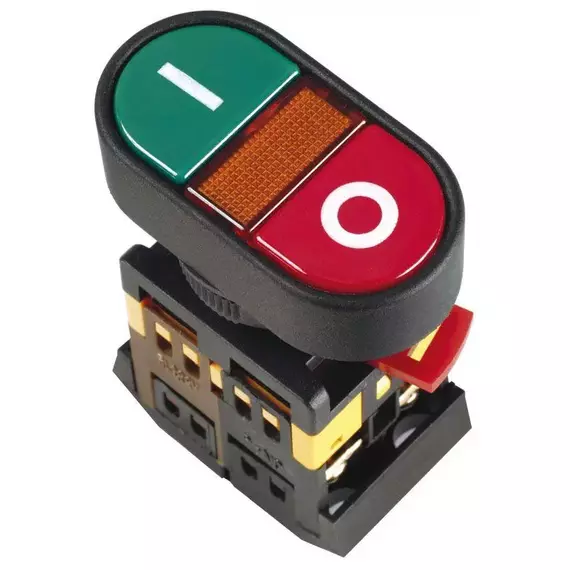 Кнопка APBB-22N "I-0" 1з+1р IEK BBD10-APBB-K51
