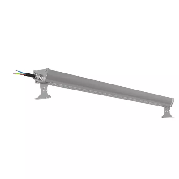Светильник светодиодный ДСП WP 24 C 120W W 840 L1200 EL SI CL 1280х100х85мм 120Вт 4000К IP66 пылевлагозащ. Русский Свет 27072423969, изображение 2
