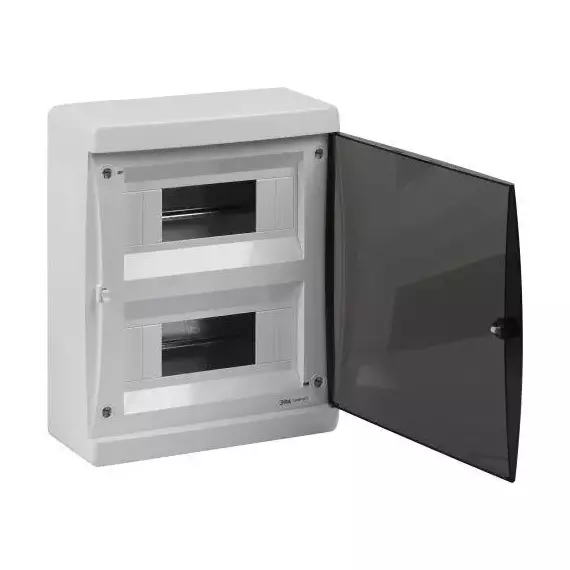 Корпус навесной COMFORT ЩРН-П-18 IP41 пластик. прозр. крышка бел. Эра Б0067239, изображение 3