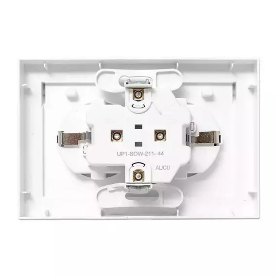 Розетка 2-м СП Эпика 16А IP44 с заземл. защ. шторки с рамкой с крышками механизм бел. EKF UP1-SOW-211-44, изображение 7
