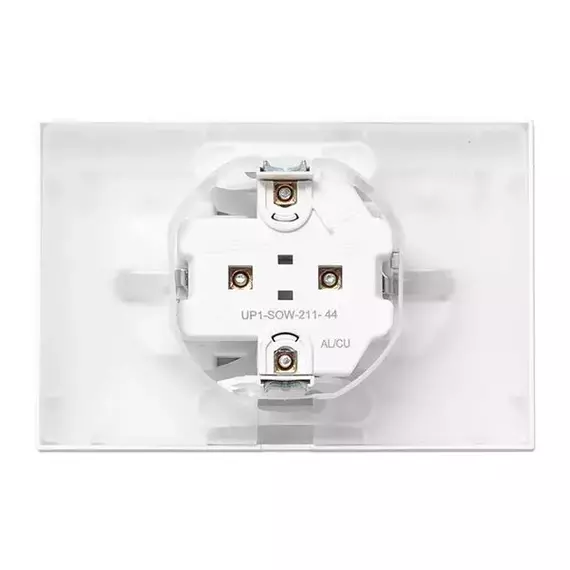 Розетка 2-м СП Эпика 16А IP44 с заземл. защ. шторки с рамкой с крышками механизм бел. EKF UP1-SOW-211-44, изображение 8