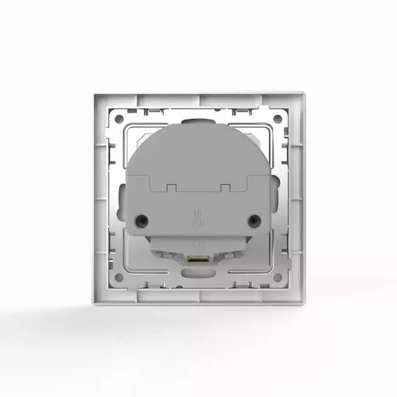 Розетка 1-м СП Pixel IP20 с заземл. с 2-мя заряд. устр. USB тип A+C механизм алюм. TOKOV ELECTRIC TKE-PX-R1U2AC-C03, изображение 2