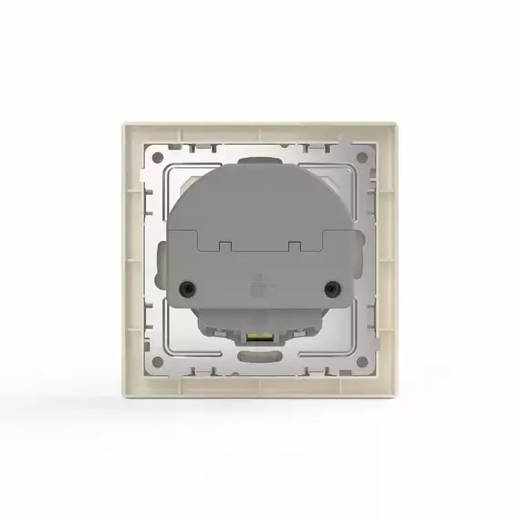 Розетка 1-м СП Pixel IP20 с заземл. с 2-мя заряд. устр. USB тип A+C механизм беж. TOKOV ELECTRIC TKE-PX-R1U2AC-C02, изображение 2
