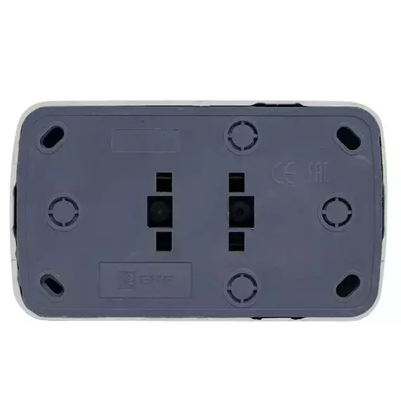 Розетка 2-м ОП Минск 10А IP20 без заземл. бел. Basic EKF EGR10-102-10, изображение 6