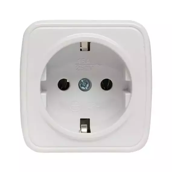 Розетка 1-м ОП Минск 16А IP20 с заземл. бел. Basic EKF EGR16-028-10, изображение 5