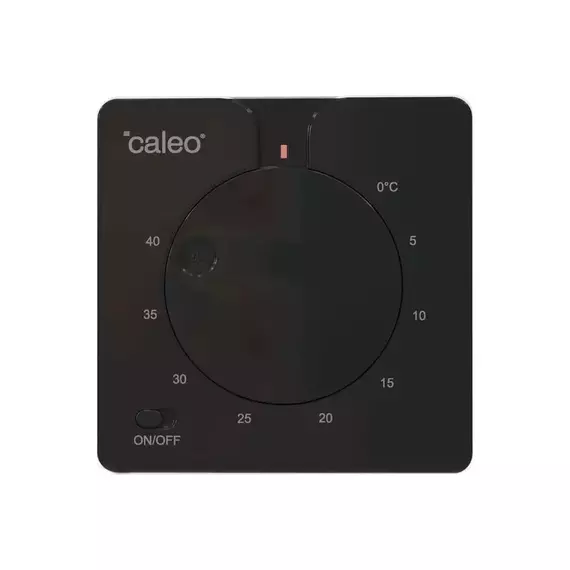 Терморегулятор C430 black встраиваемый аналоговый 3.5кВт CALEO 0К-00000791