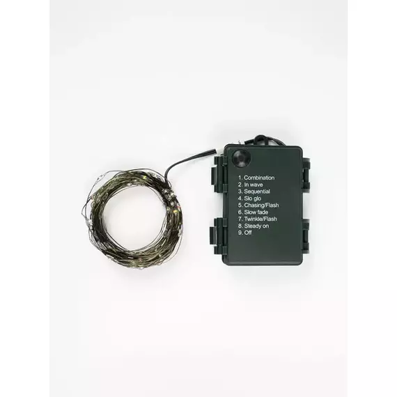 Гирлянда "Роса" DC-G06-120W 120 microLED 12.1м. 8реж. 3хAA бел. ФАZА 5059627, изображение 8