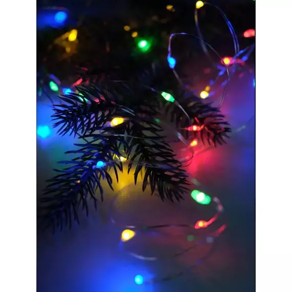 Гирлянда "Пробки" DC-G04-20MS2 20 RGB LED 3х(LR44/LR1154/AG13/G13) в компл. (уп.2шт) ФАZА 5059689, изображение 4
