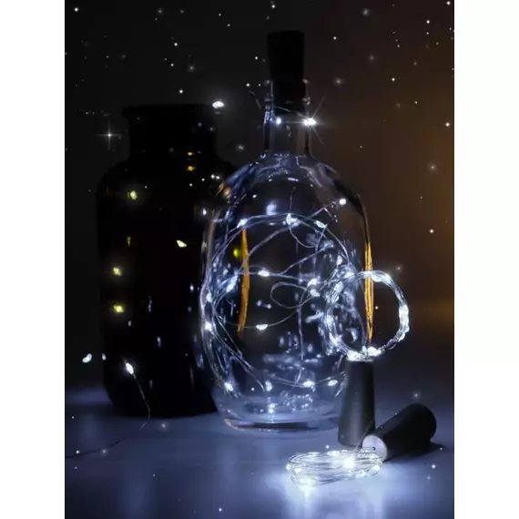 Гирлянда "Пробки" DC-G04-20WS2 20 LED 3х(LR44/LR1154/AG13/G13) в компл. бел. (уп.2шт) ФАZА 5059696, изображение 5