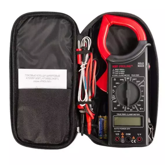 Клещи токовые цифровые KT 266C "PROLINE" КВТ 79132, изображение 5