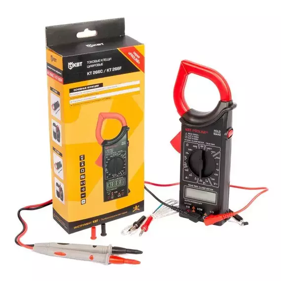Клещи токовые цифровые KT 266C "PROLINE" КВТ 79132, изображение 6