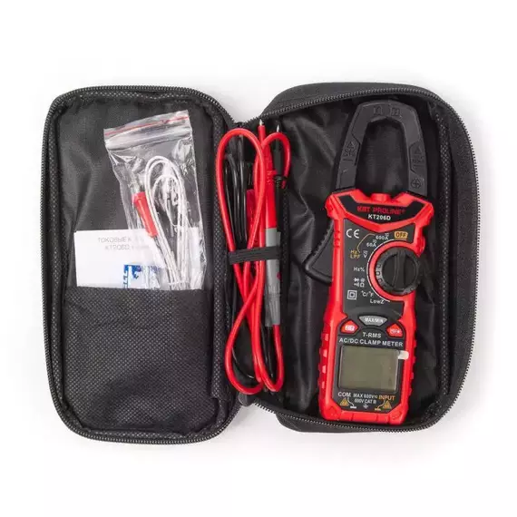 Клещи токовые цифровые KT 206D "PROLINE" КВТ 80753, изображение 4