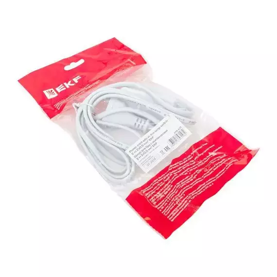 Шнур для бра с выключателем 2м 2х0.5кв.мм EKF ASB-610, изображение 5