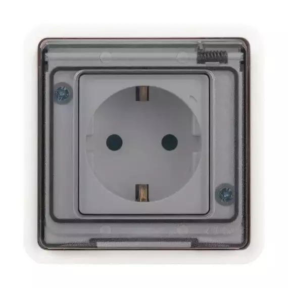 Розетка Эксперт 11-2522-01 2P+E IP55 шторки 16А-250В СУ бел. Эра Б0063281, изображение 3
