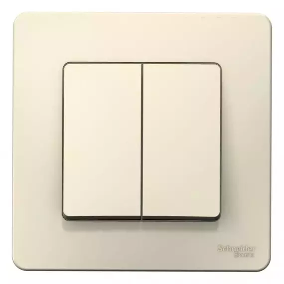 Выключатель 2-кл. СП Blanca 10А IP20 (сх. 5) 250В молочн. SE BLNVS010502, изображение 3