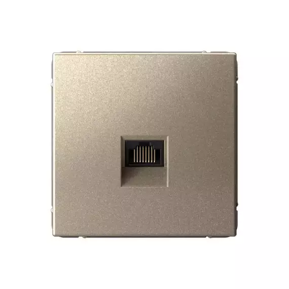 Розетка компьютерная ArtGallery RJ45 кат.5E механизм шампань SE GAL000583