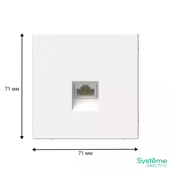 Розетка компьютерная ArtGallery RJ45 кат.5E механизм лотос SE GAL001383, изображение 2