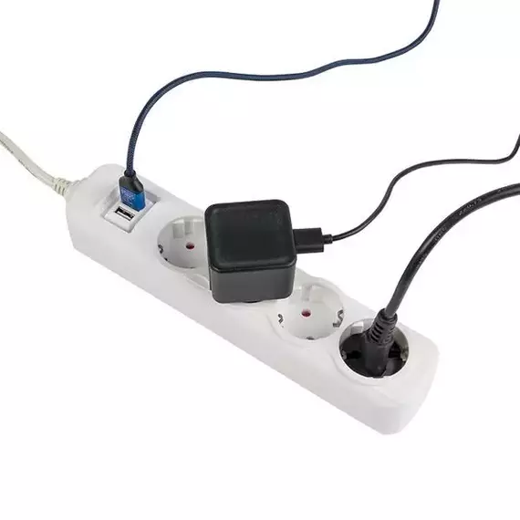 Удлинитель 4х3м 16А IP20 Эксперт 3.5кВт 2хUSB 2.1А ПВС 3х1 PROxima EKF UBA16-2USB-4-03i, изображение 6